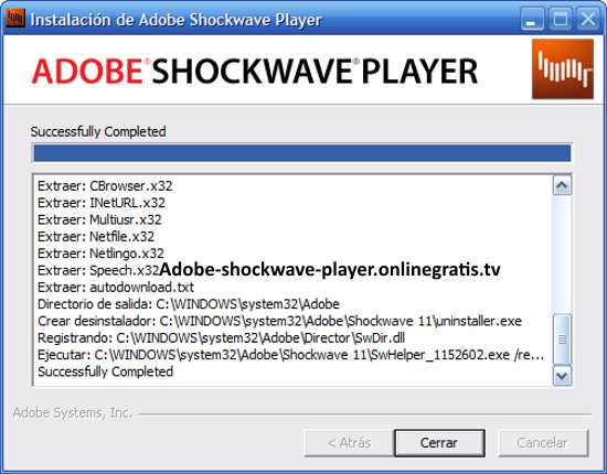 shockwave player windows
